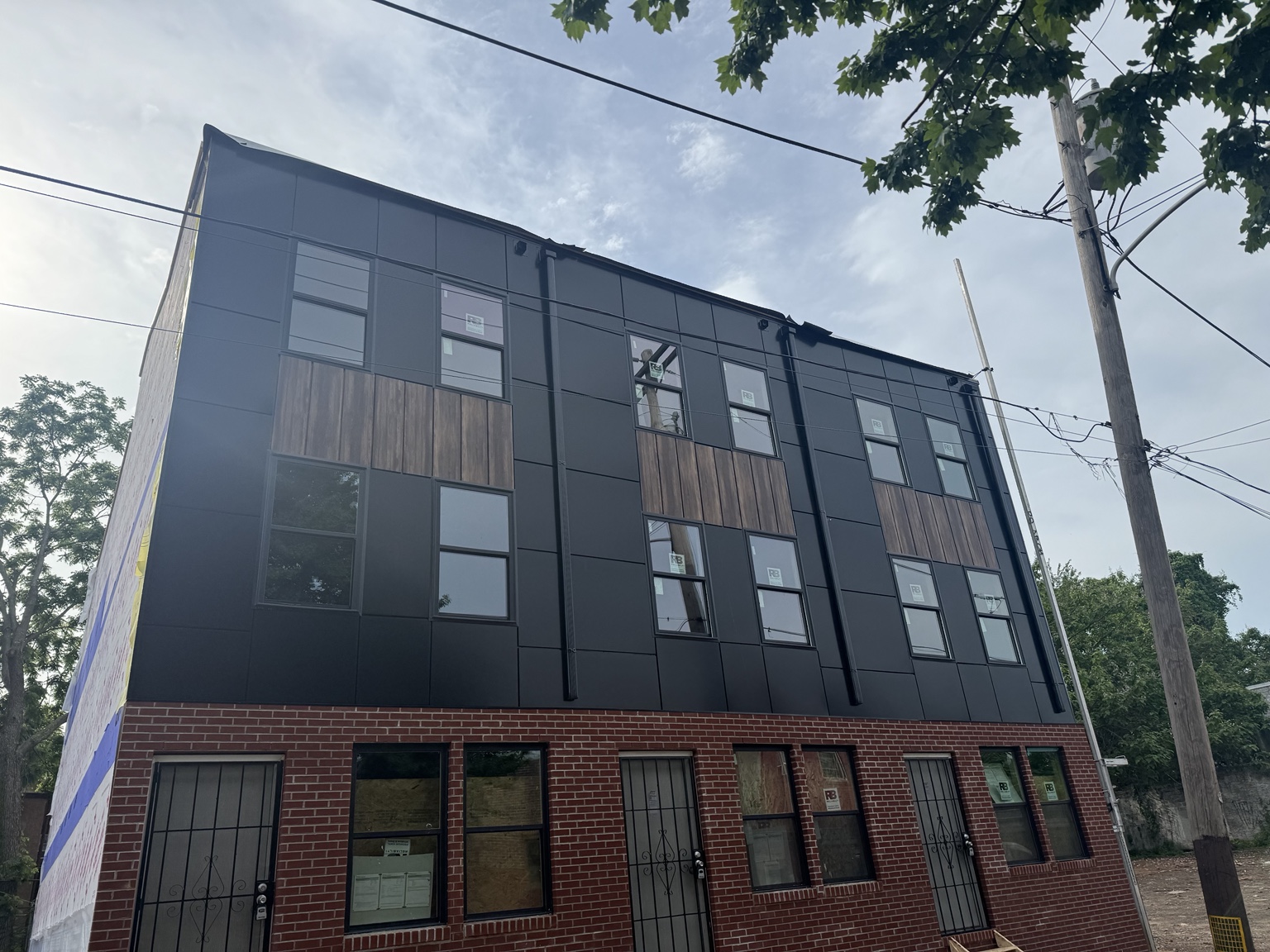 Black ACM facade project